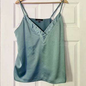 Blue Blush Satin Top